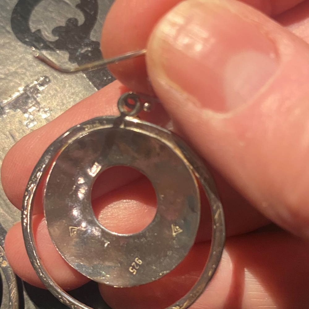 Sterling Silver Statement Earrings - image 4